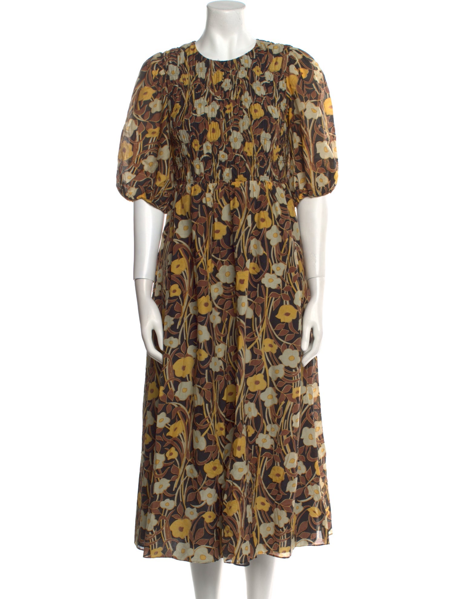 Rebecca Taylor Floral Print Long Dress