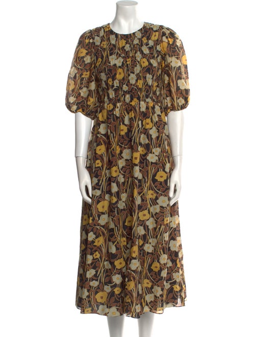 Rebecca Taylor Floral Print Long Dress