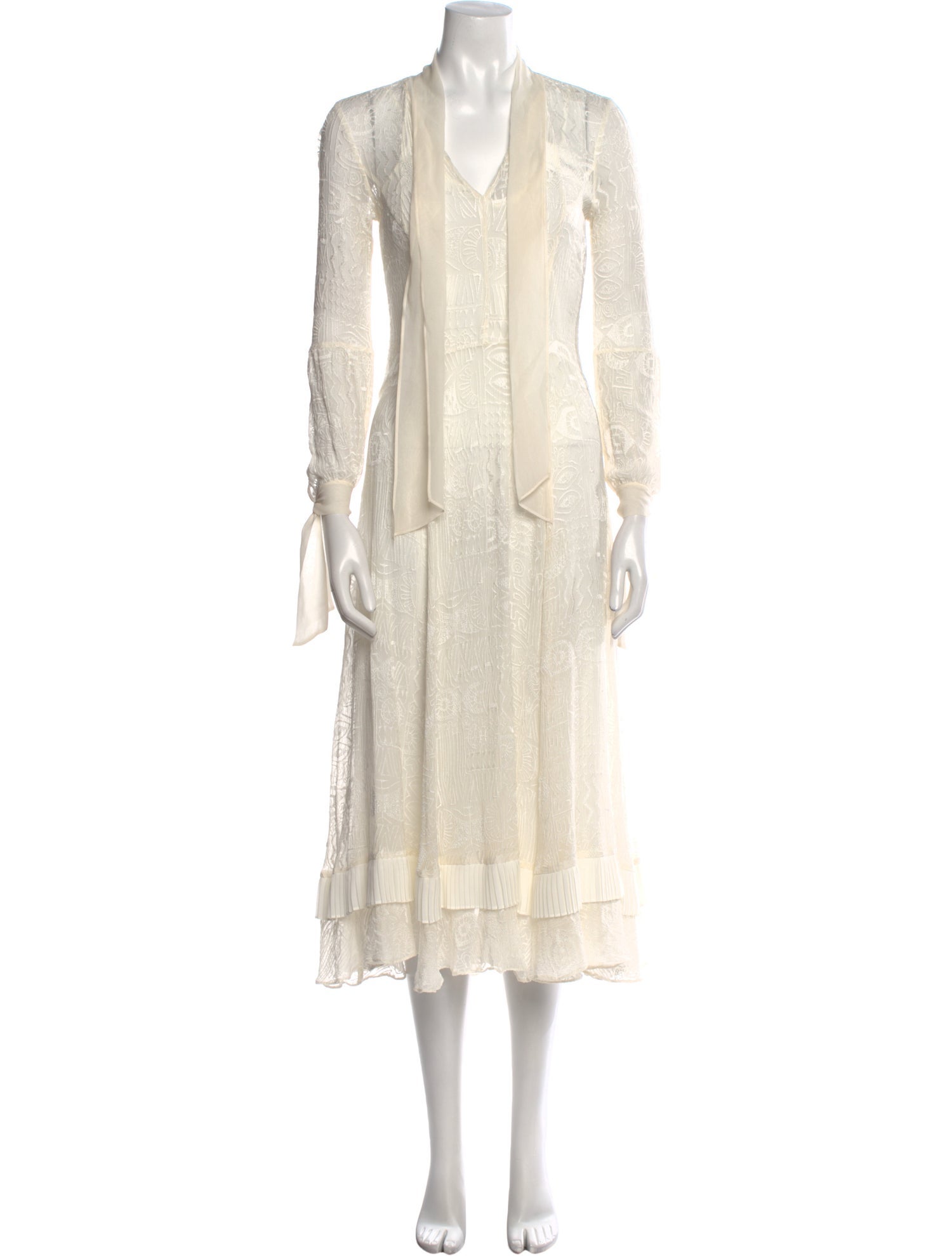 Rebecca Taylor V-Neck Long Dress