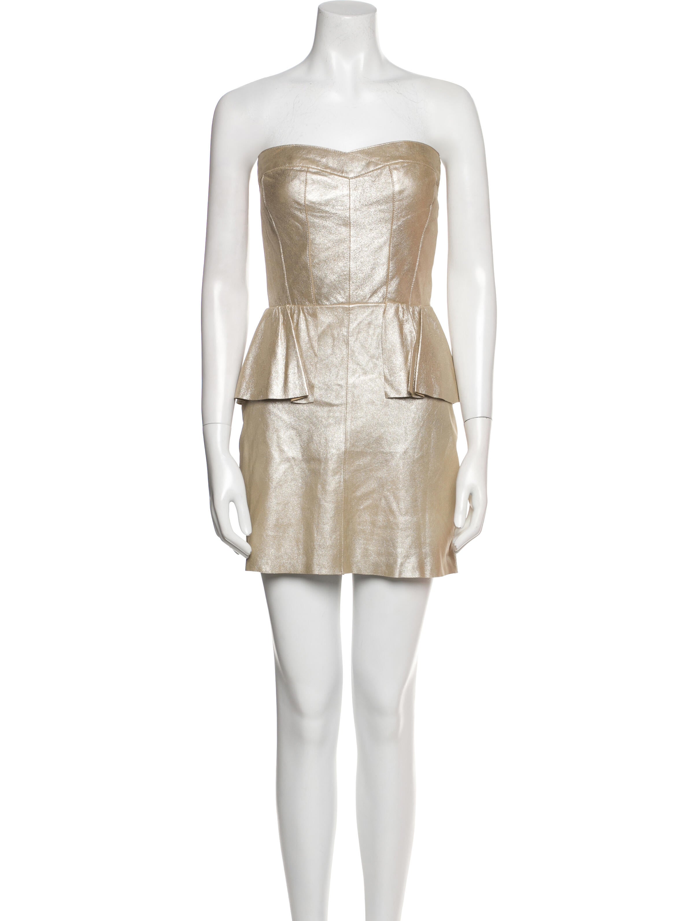 Rebecca Taylor Leather Mini Dress