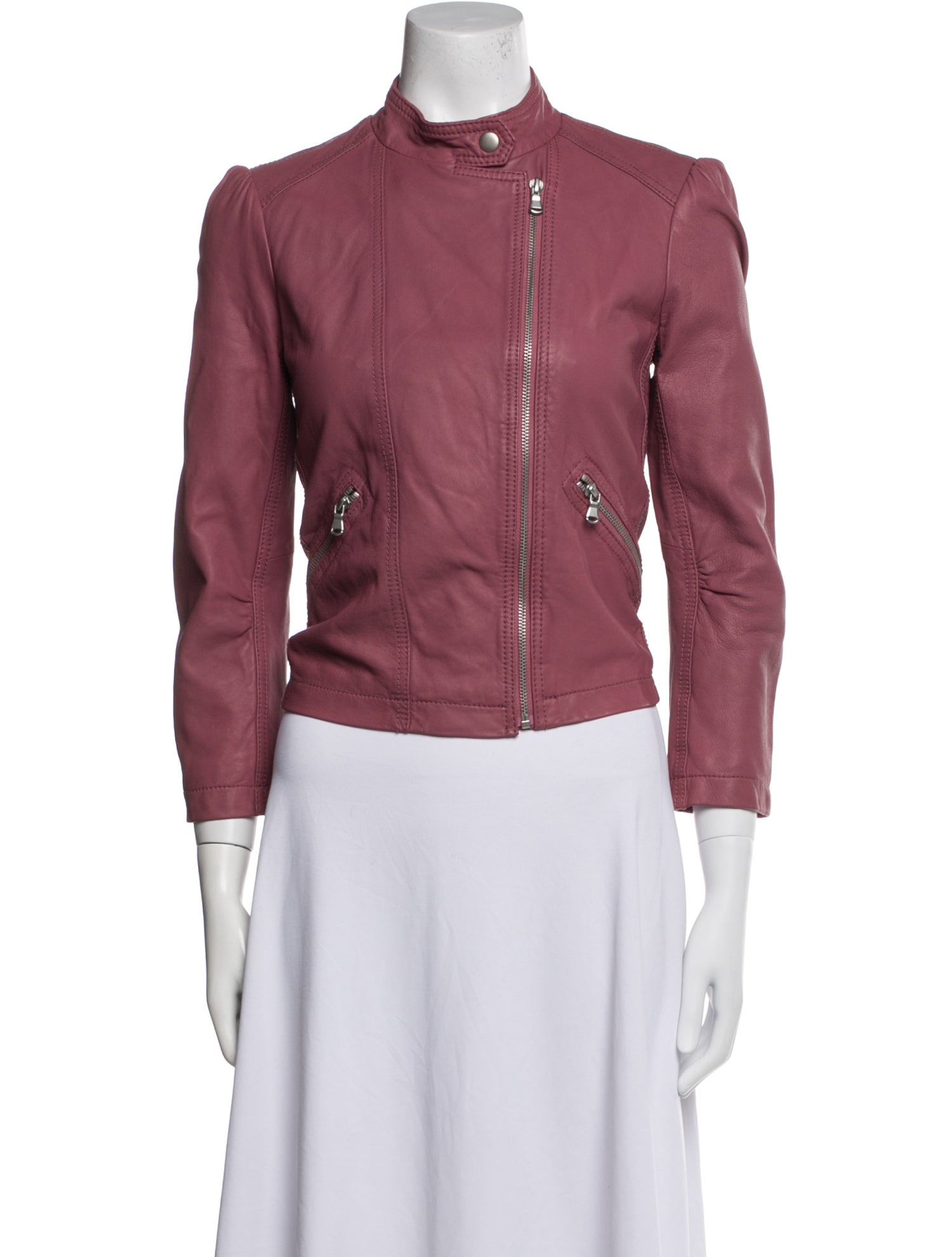 Rebecca Taylor Lamb Leather Biker Jacket