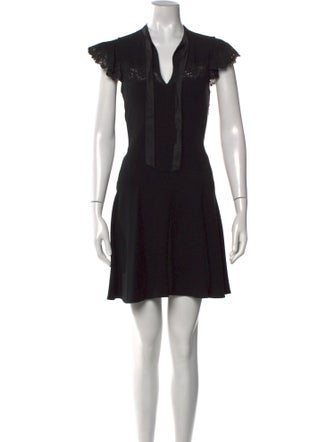 Rebecca Taylor V-Neck Mini Dress