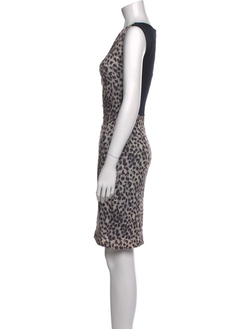 Rebecca Taylor Animal Print Knee-Length Dress