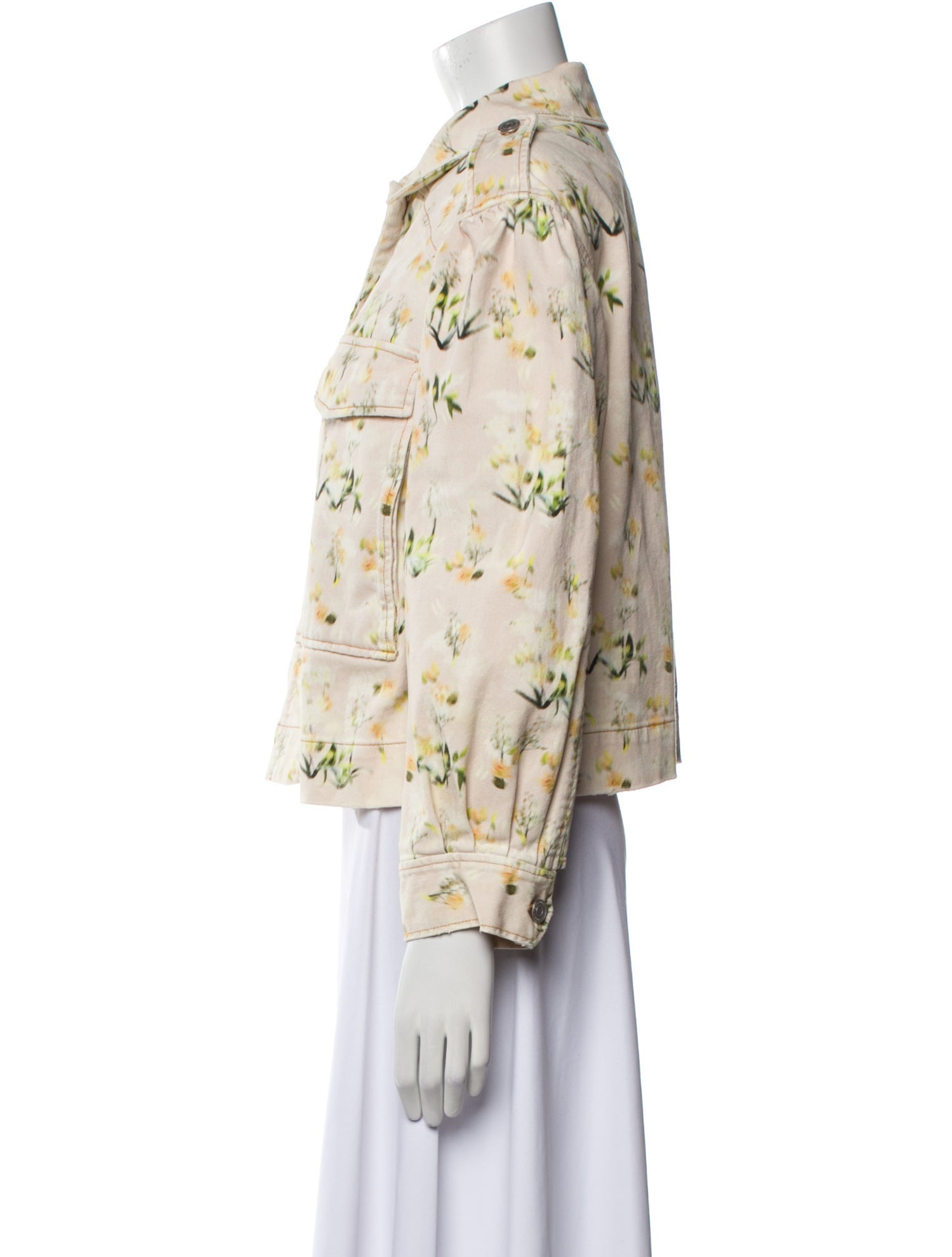 Rebecca Taylor Printed Denim Jacket