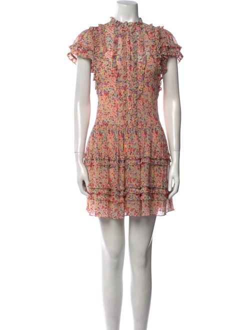 Rebecca Taylor Floral Print Mini Dress