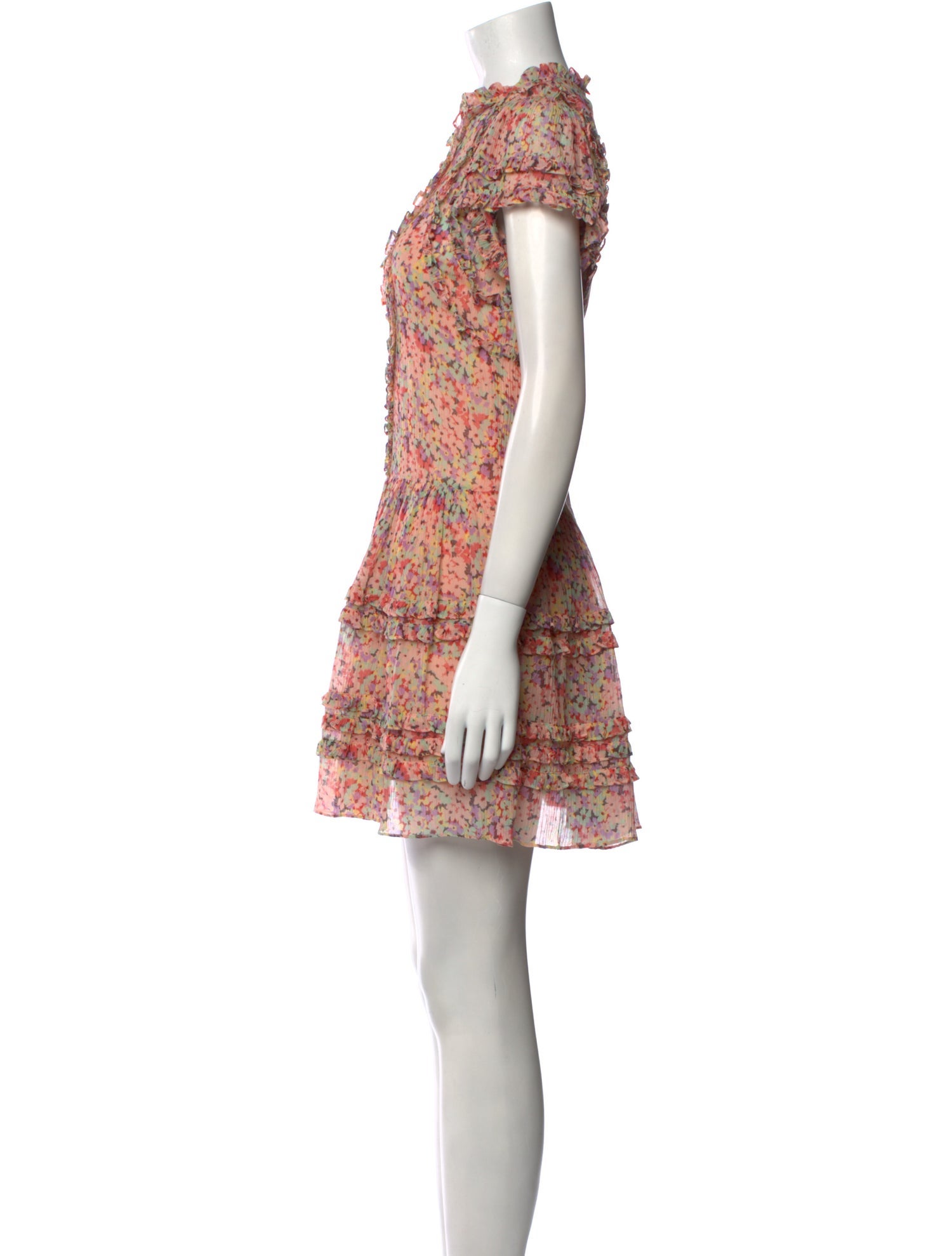Rebecca Taylor Floral Print Mini Dress