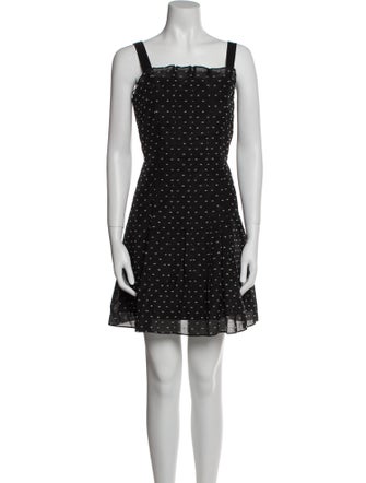 Rebecca Taylor Polka Dot Print Mini Dress