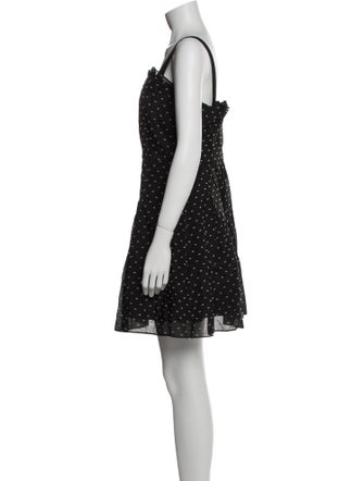 Rebecca Taylor Polka Dot Print Mini Dress