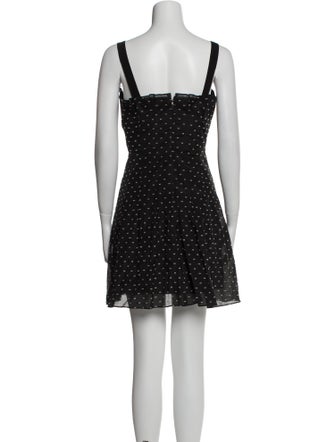 Rebecca Taylor Polka Dot Print Mini Dress