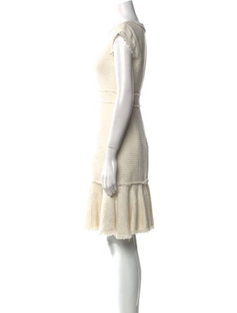 Rebecca Taylor Bateau Neckline Knee-Length Dress