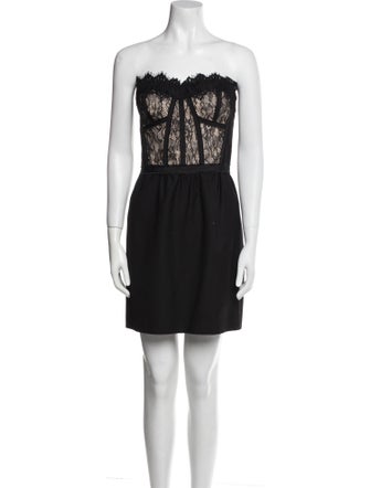 Rebecca Taylor Lace Pattern Mini Dress