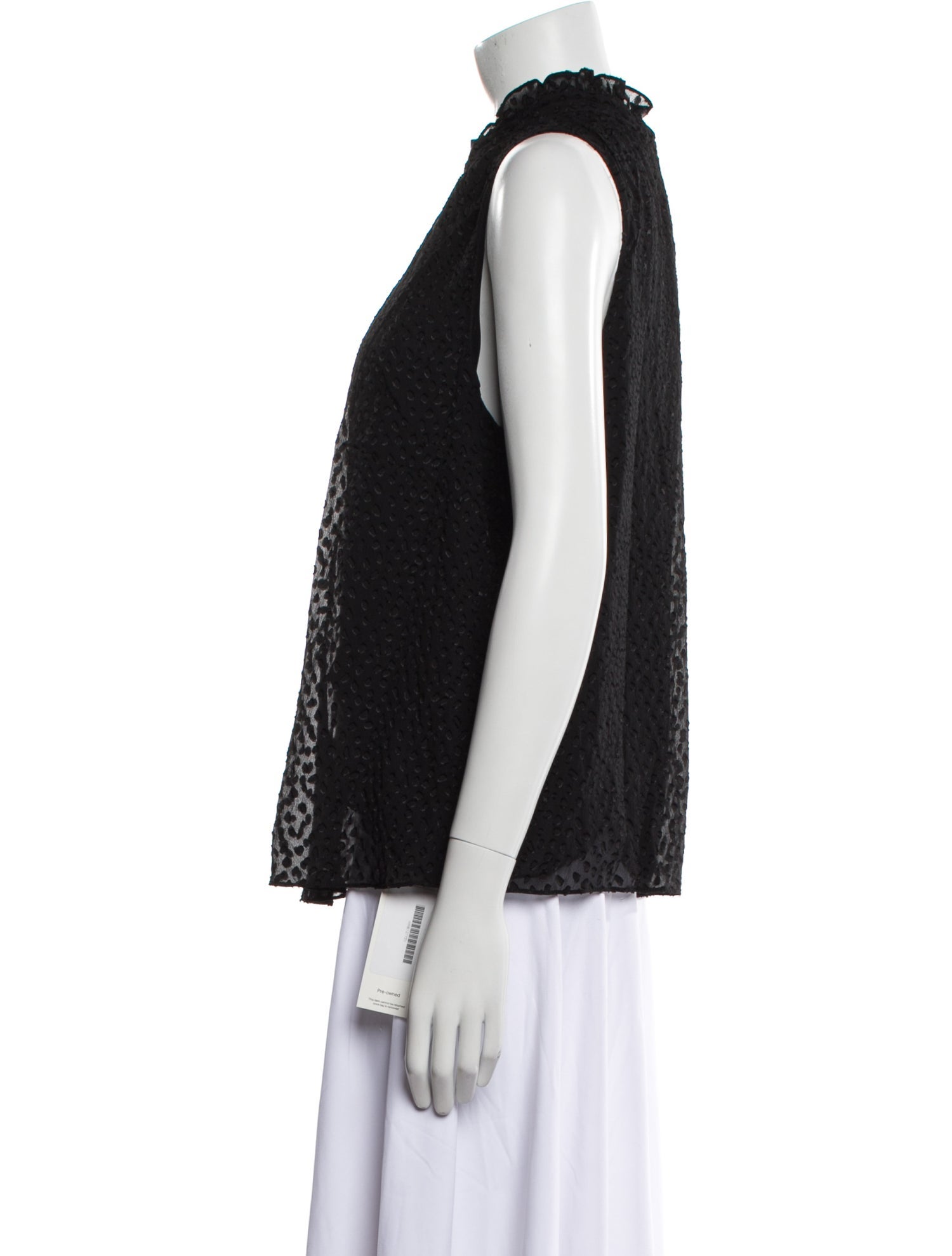 Rebecca Taylor Silk Mock Neck Blouse w/ Tags