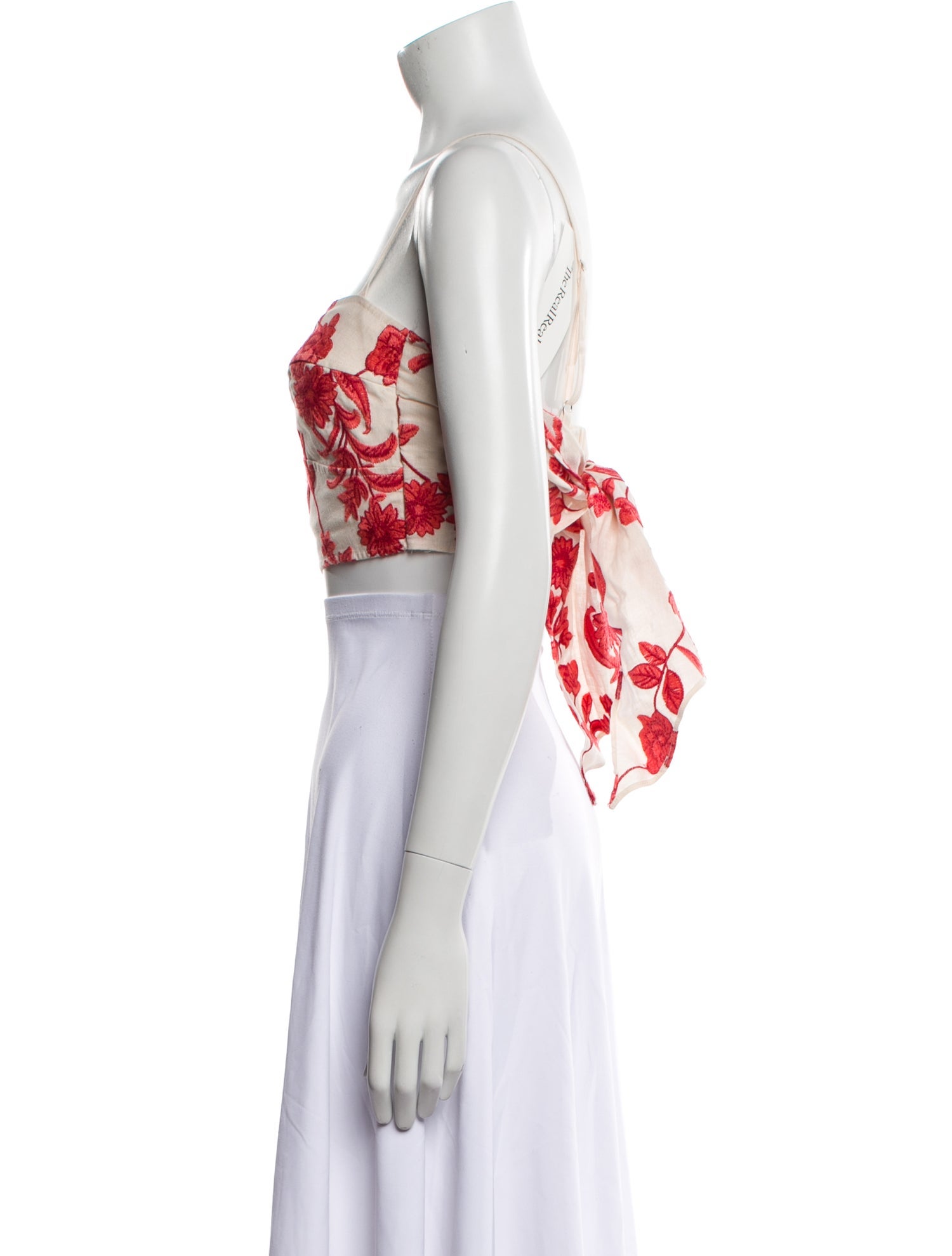 Rebecca Taylor Linen Floral Print Crop Top w/ Tags