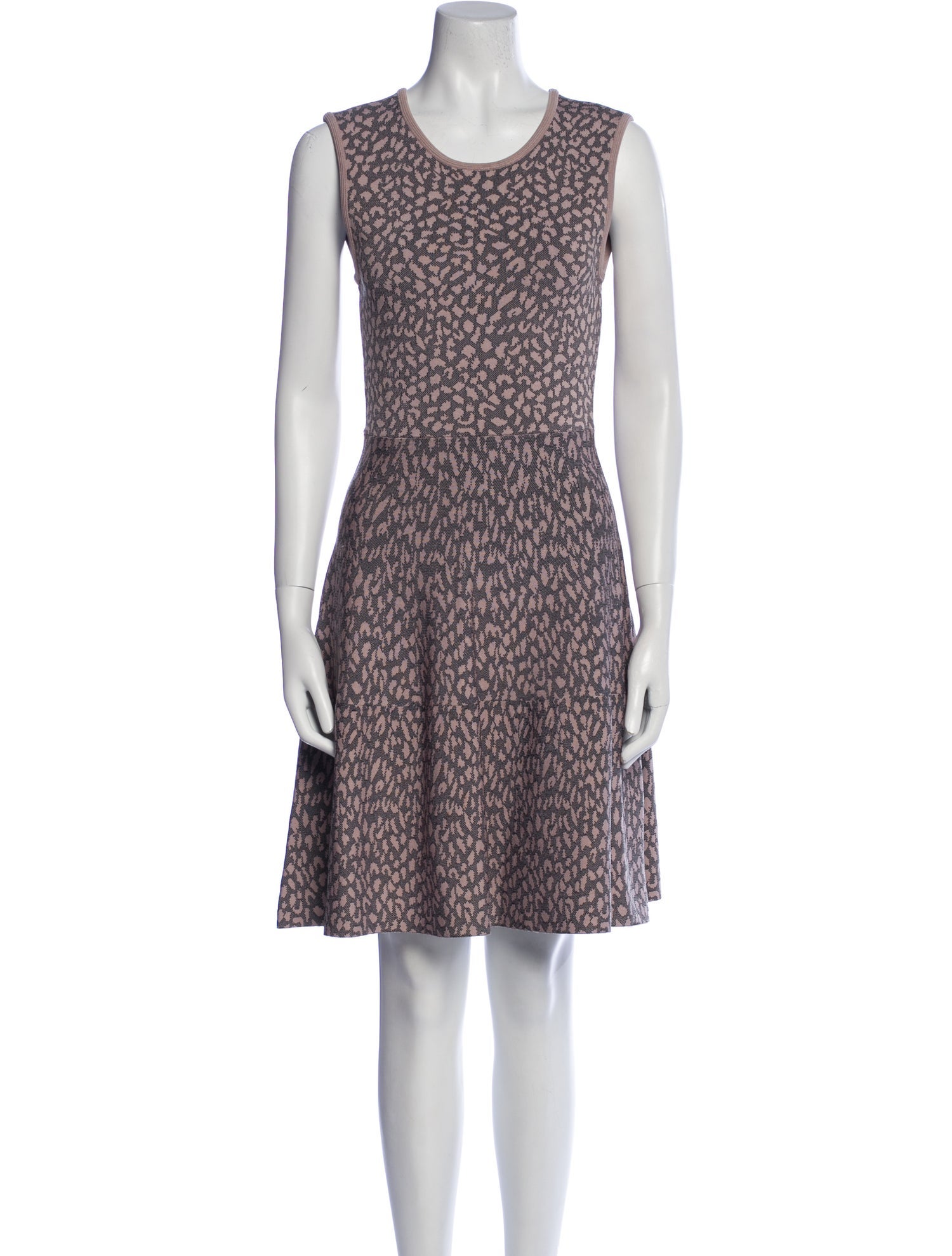 Rebecca Taylor Animal Print Knee-Length Dress