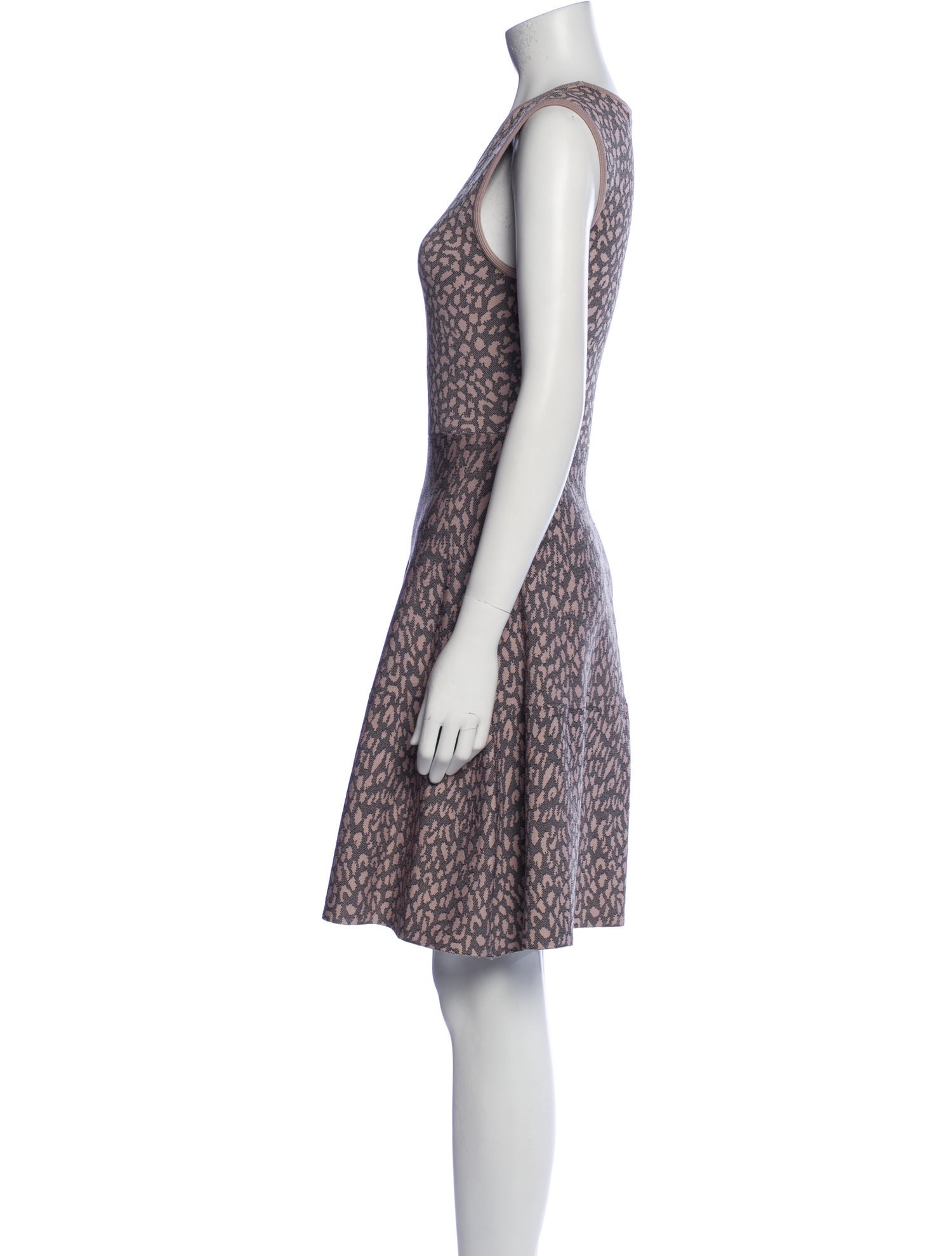 Rebecca Taylor Animal Print Knee-Length Dress