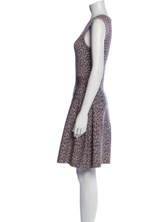 Rebecca Taylor Animal Print Knee-Length Dress
