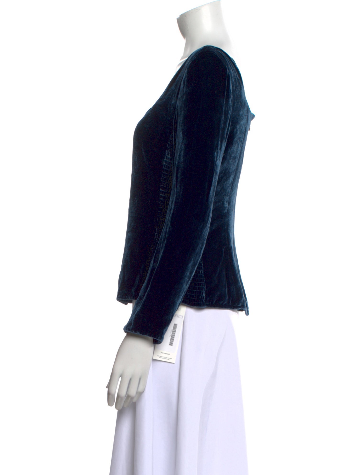 Rebecca Taylor Velvet Square Neckline Top w/ Tags