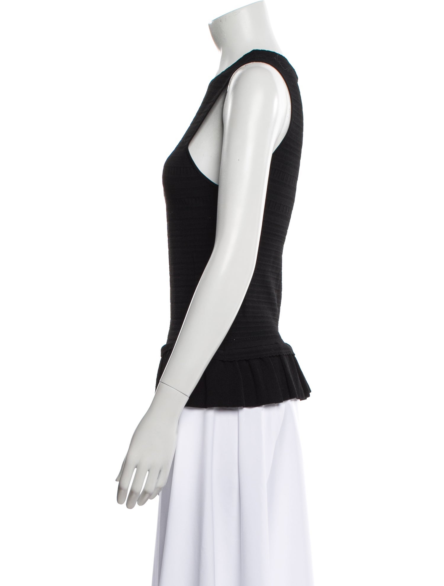 Rebecca Taylor Crew Neck Sleeveless Top
