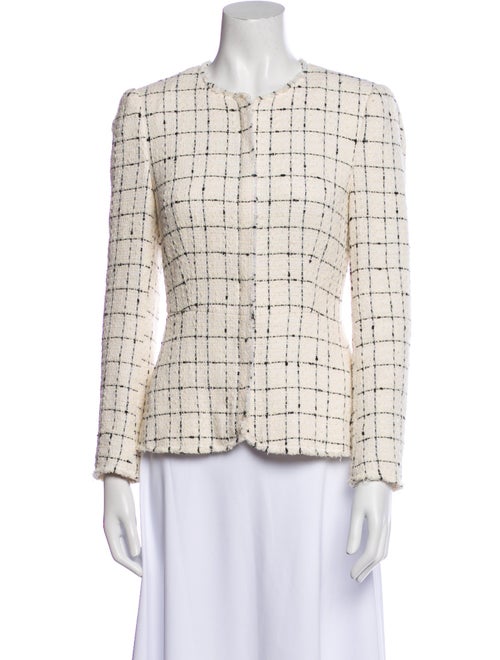Rebecca Taylor Plaid Print Evening Jacket