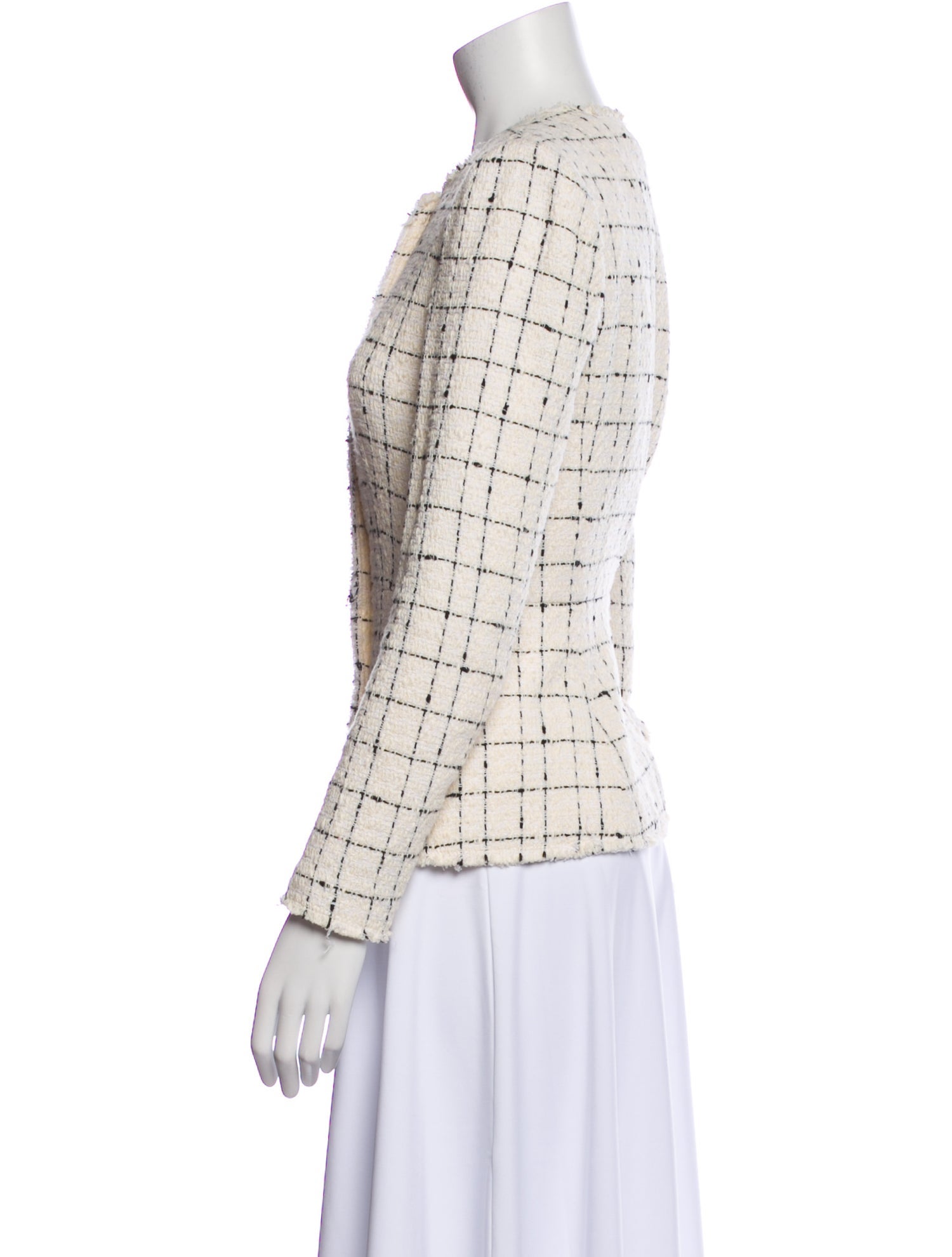 Rebecca Taylor Plaid Print Evening Jacket