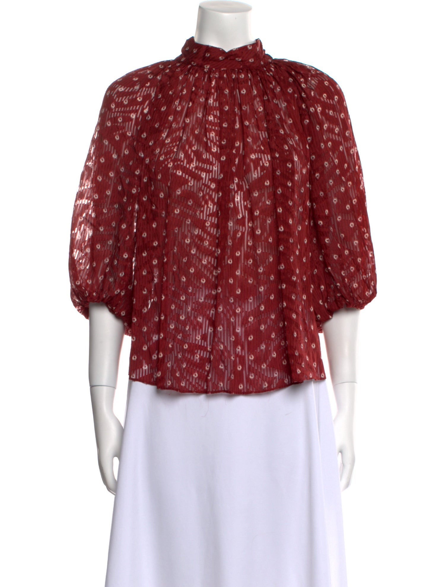 Rebecca Taylor Silk Printed Blouse