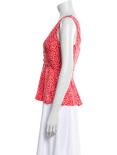 Rebecca Taylor Silk Floral Print Top