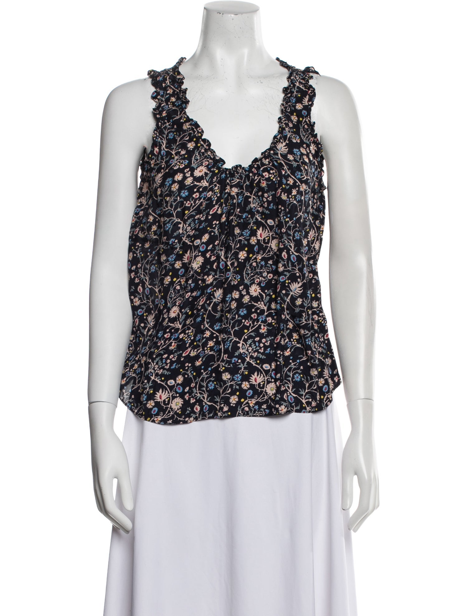 Rebecca Taylor Silk Floral Print Blouse