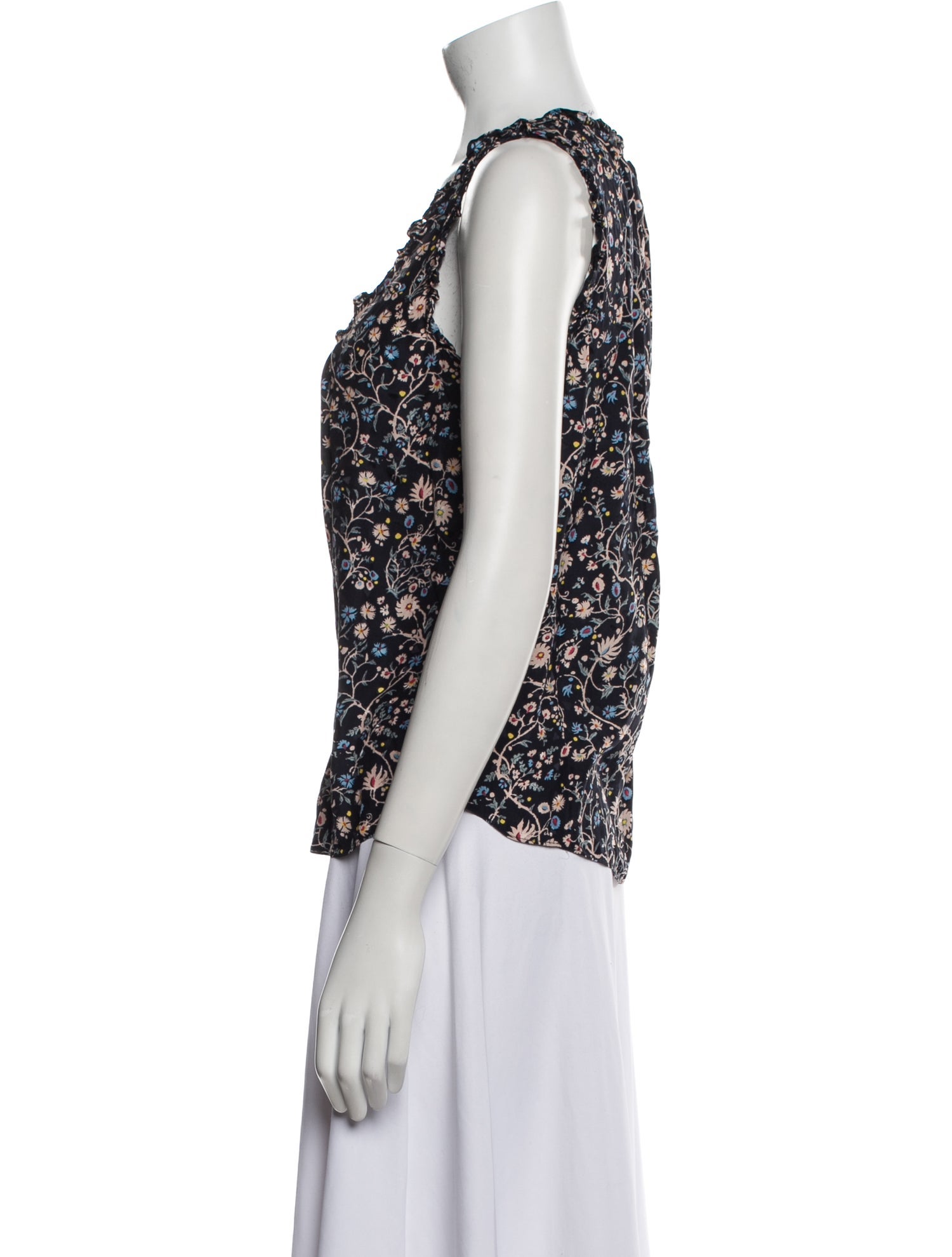 Rebecca Taylor Silk Floral Print Blouse