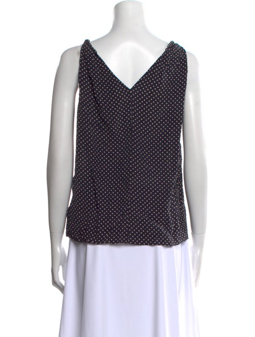 Rebecca Taylor Silk Polka Dot Print Blouse