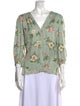 Rebecca Taylor Silk Floral Print Blouse