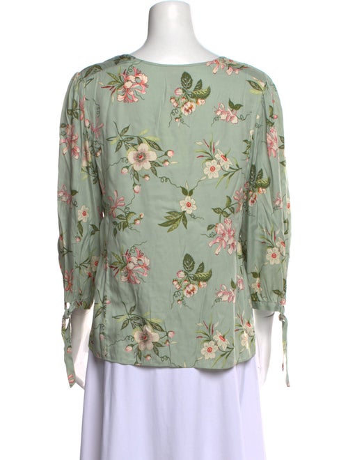 Rebecca Taylor Silk Floral Print Blouse