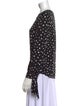 Rebecca Taylor Silk Polka Dot Print Blouse