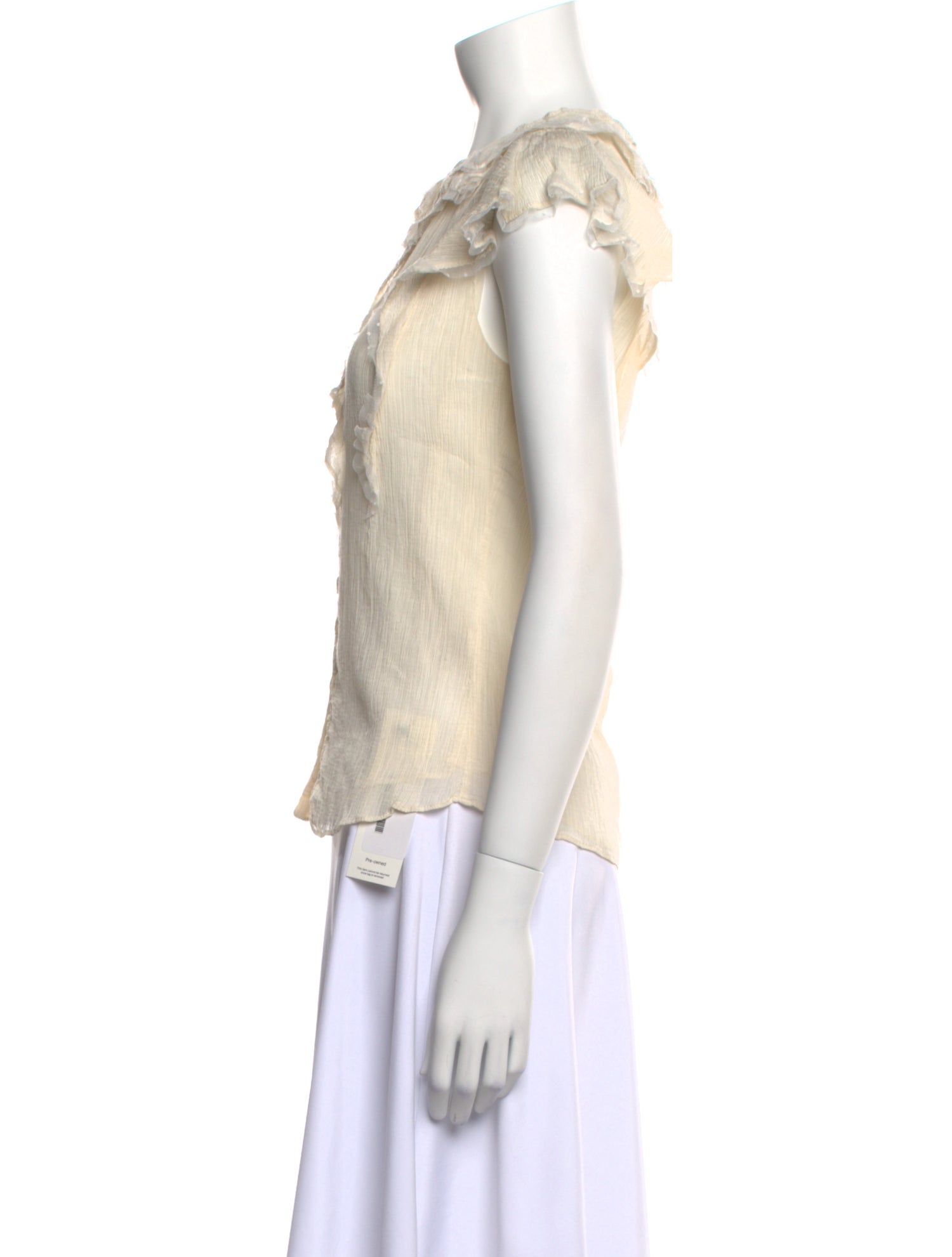 Rebecca Taylor Crew Neck Short Sleeve Top