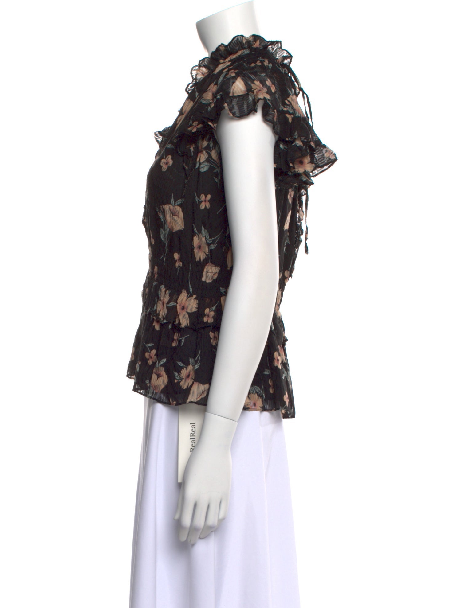 Rebecca Taylor Silk Floral Print Blouse