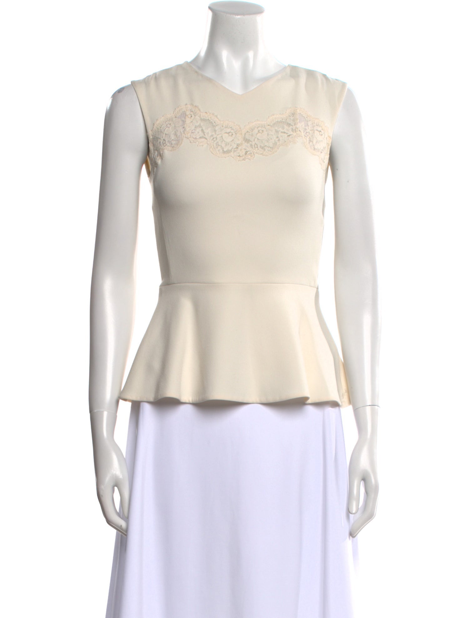 Rebecca Taylor Crew Neck Sleeveless Top