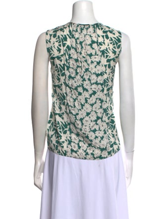 Rebecca Taylor Silk Floral Print Top