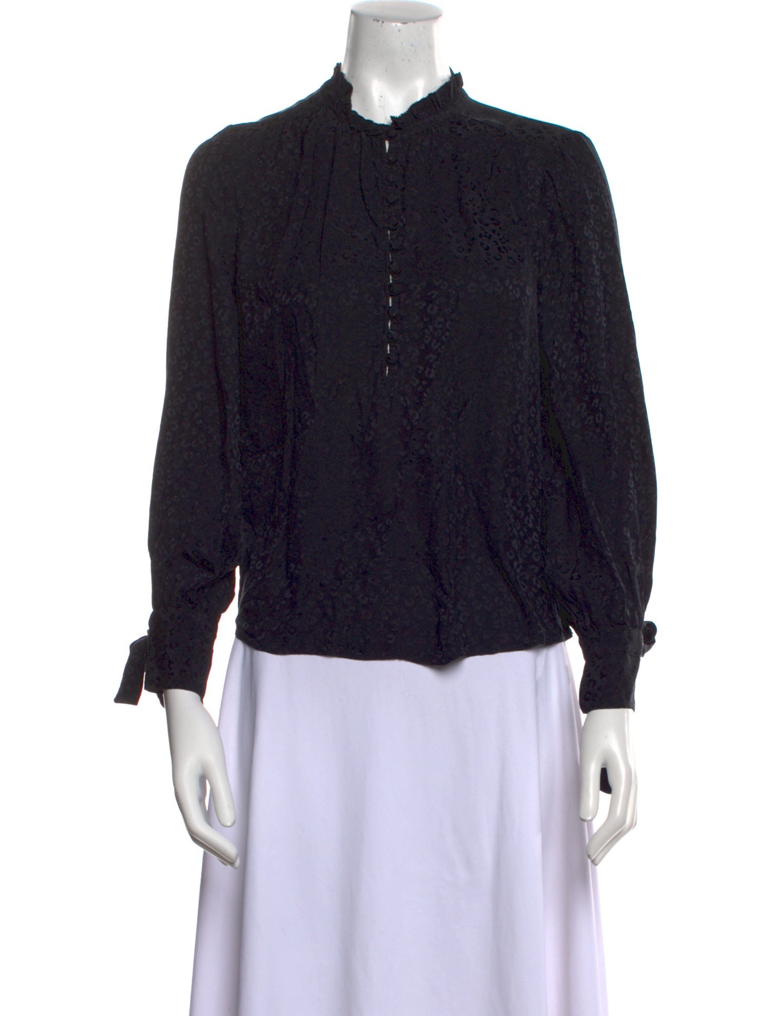 Rebecca Taylor Silk Printed Polo