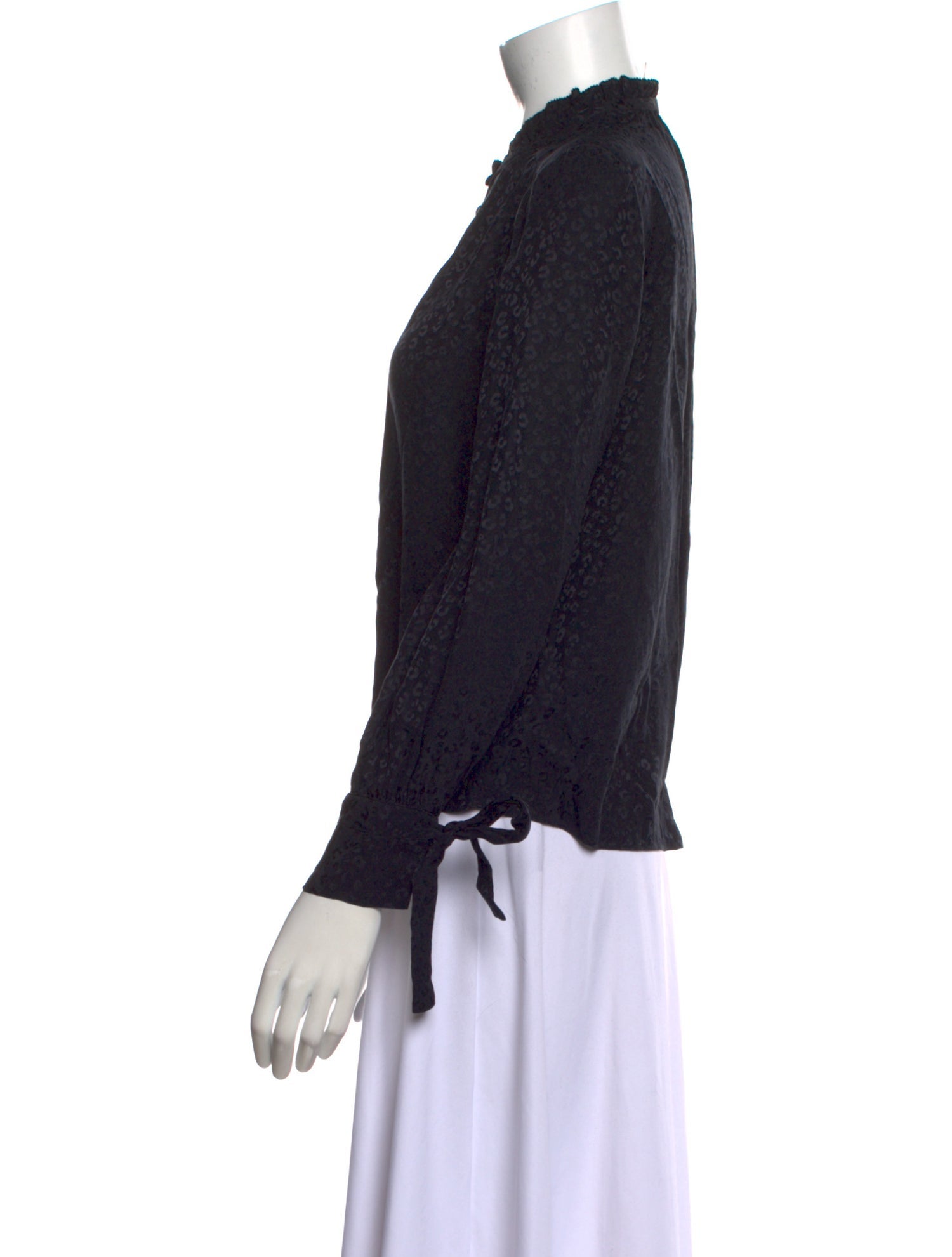 Rebecca Taylor Silk Printed Polo