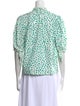 Rebecca Taylor Printed Mock Neck Blouse