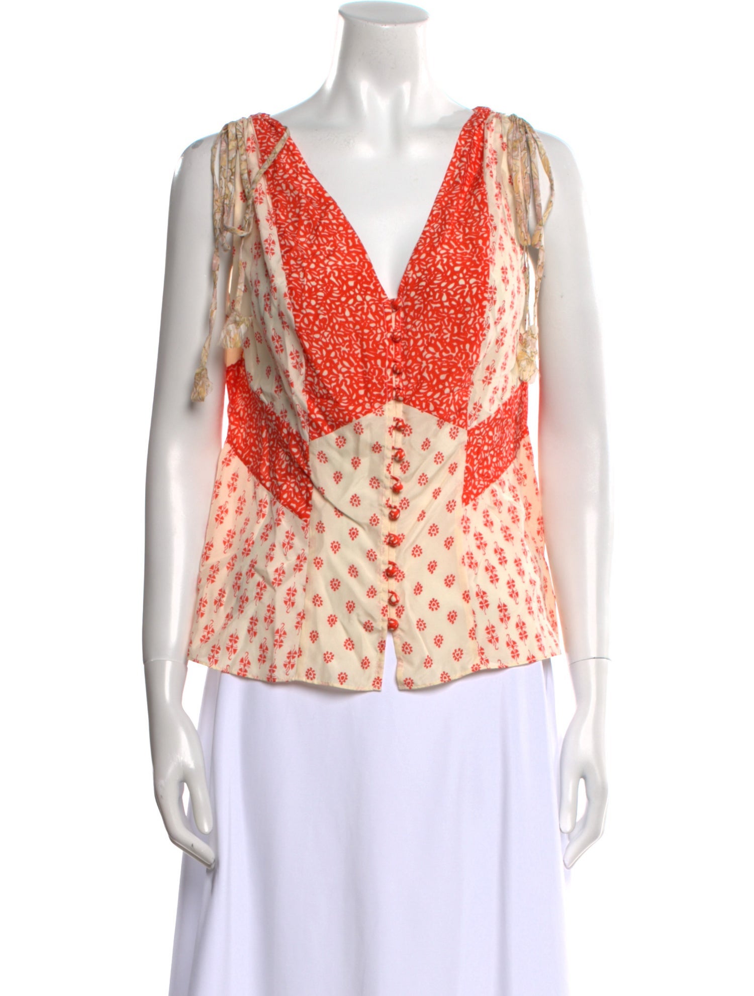 Rebecca Taylor Silk Printed Blouse