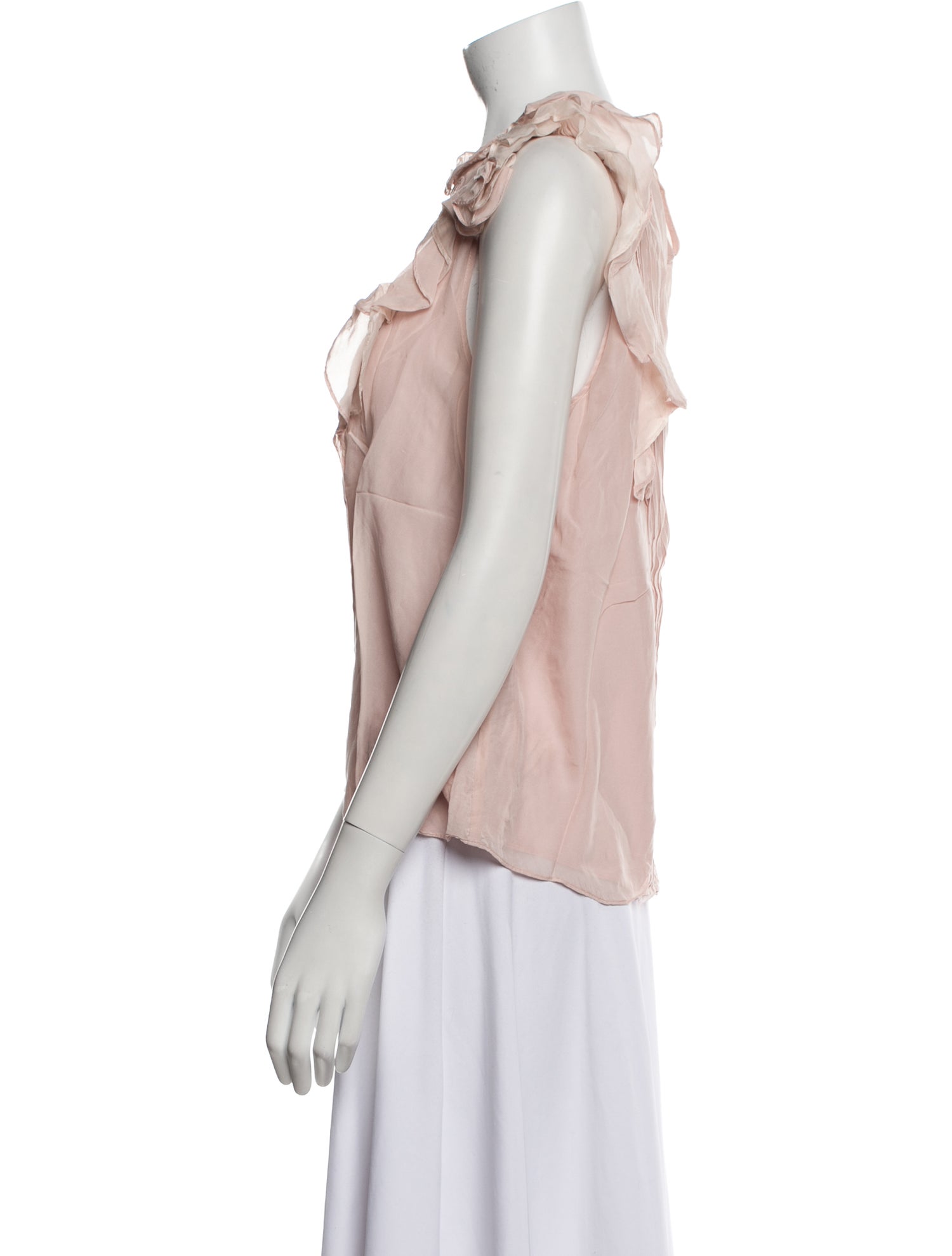 Rebecca Taylor Silk Crew Neck Blouse