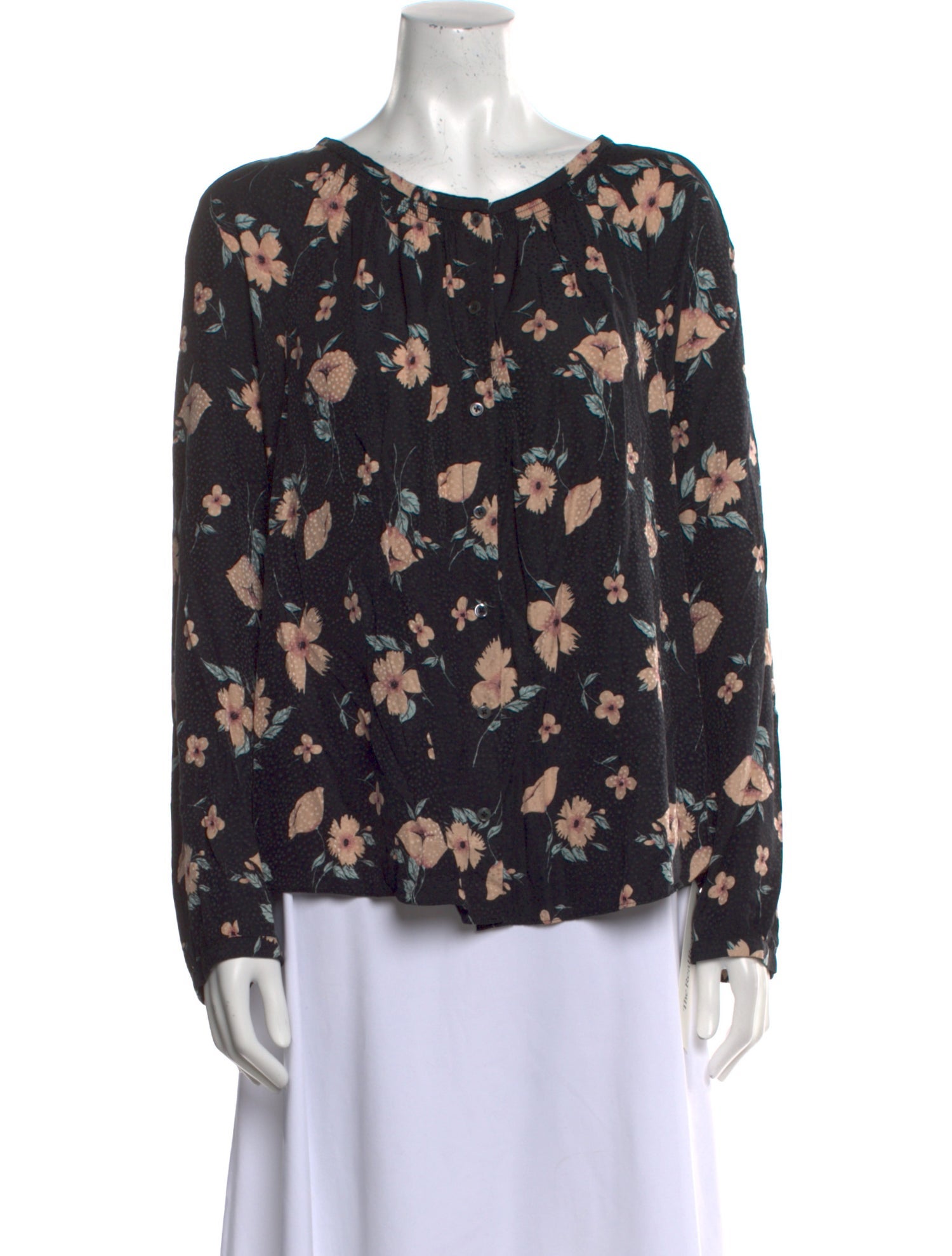 Rebecca Taylor Silk Floral Print Blouse