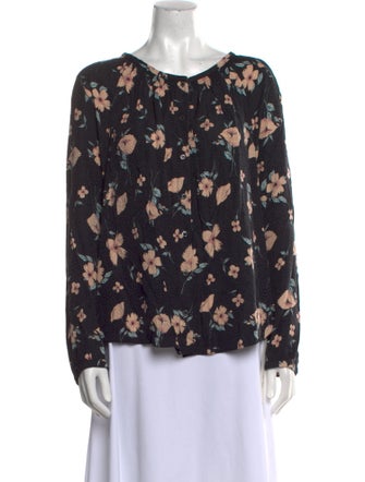 Rebecca Taylor Silk Floral Print Blouse