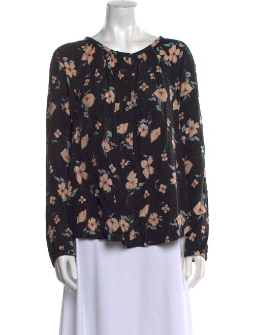 Rebecca Taylor Silk Floral Print Blouse