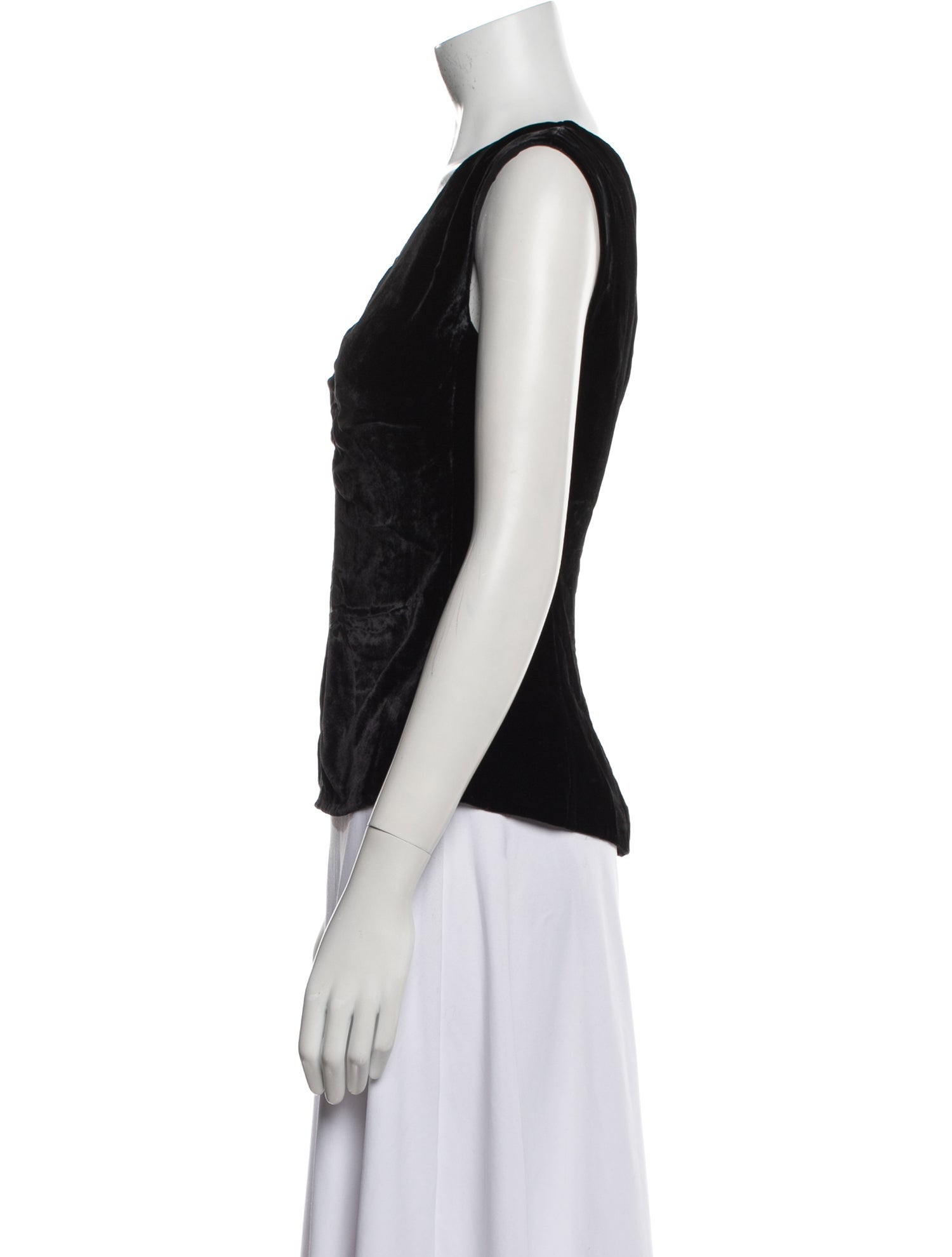 Rebecca Taylor Velvet V-Neck Top