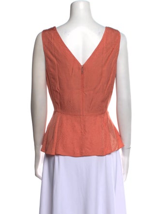 Rebecca Taylor Silk V-Neck Top