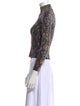 Rebecca Taylor Wool Animal Print Sweater