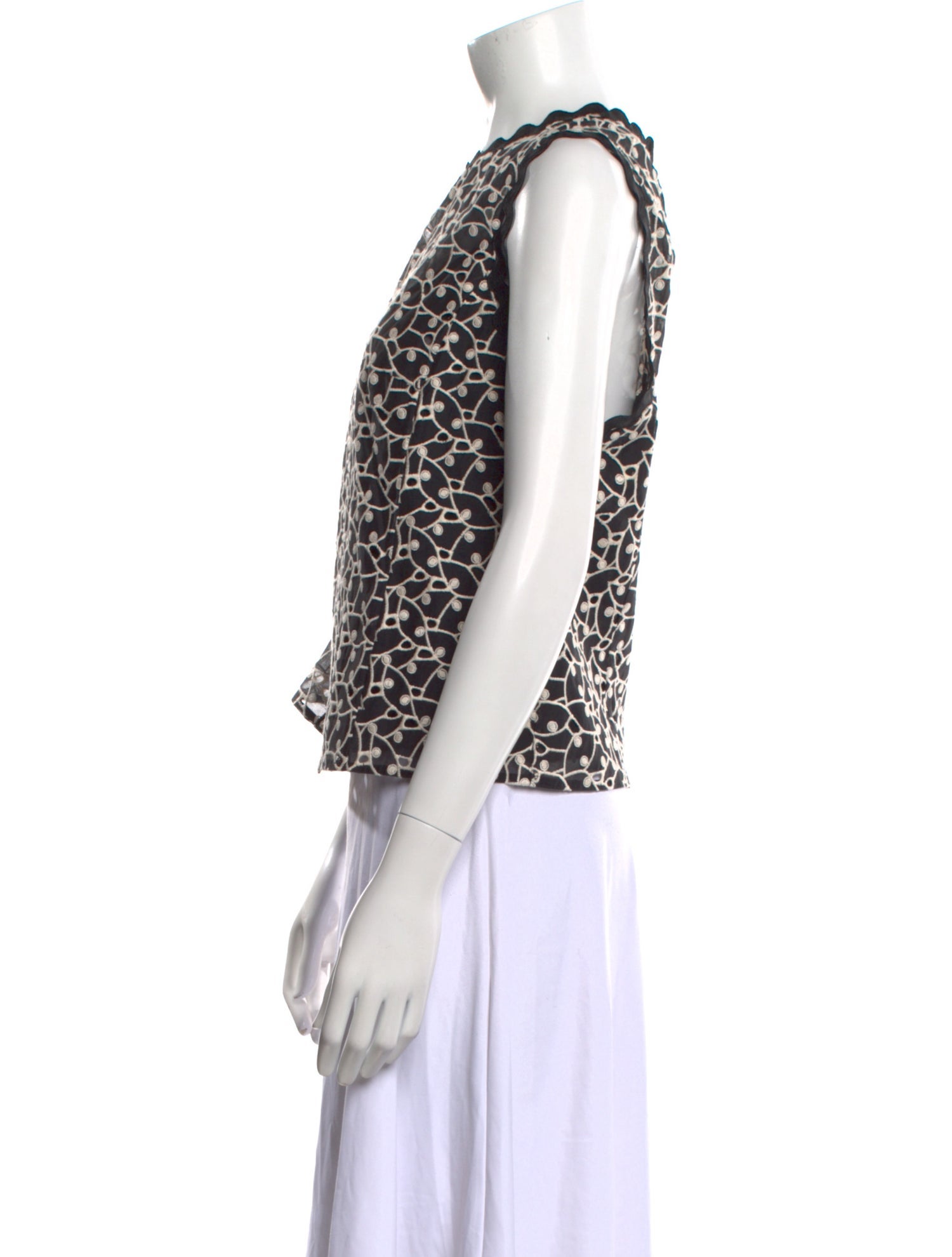 Rebecca Taylor Printed Crew Neck Top w/ Tags