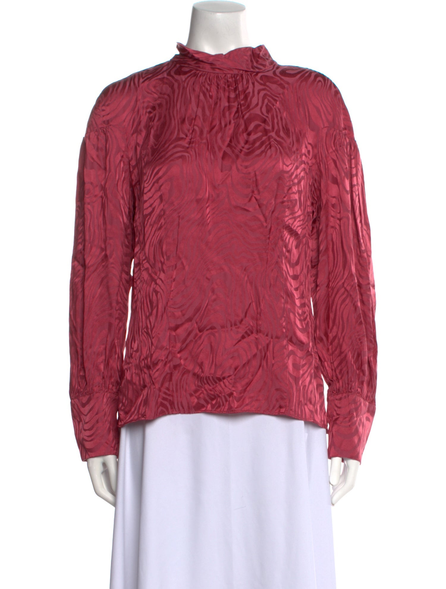 Rebecca Taylor Mock Neck Long Sleeve Blouse w/ Tags