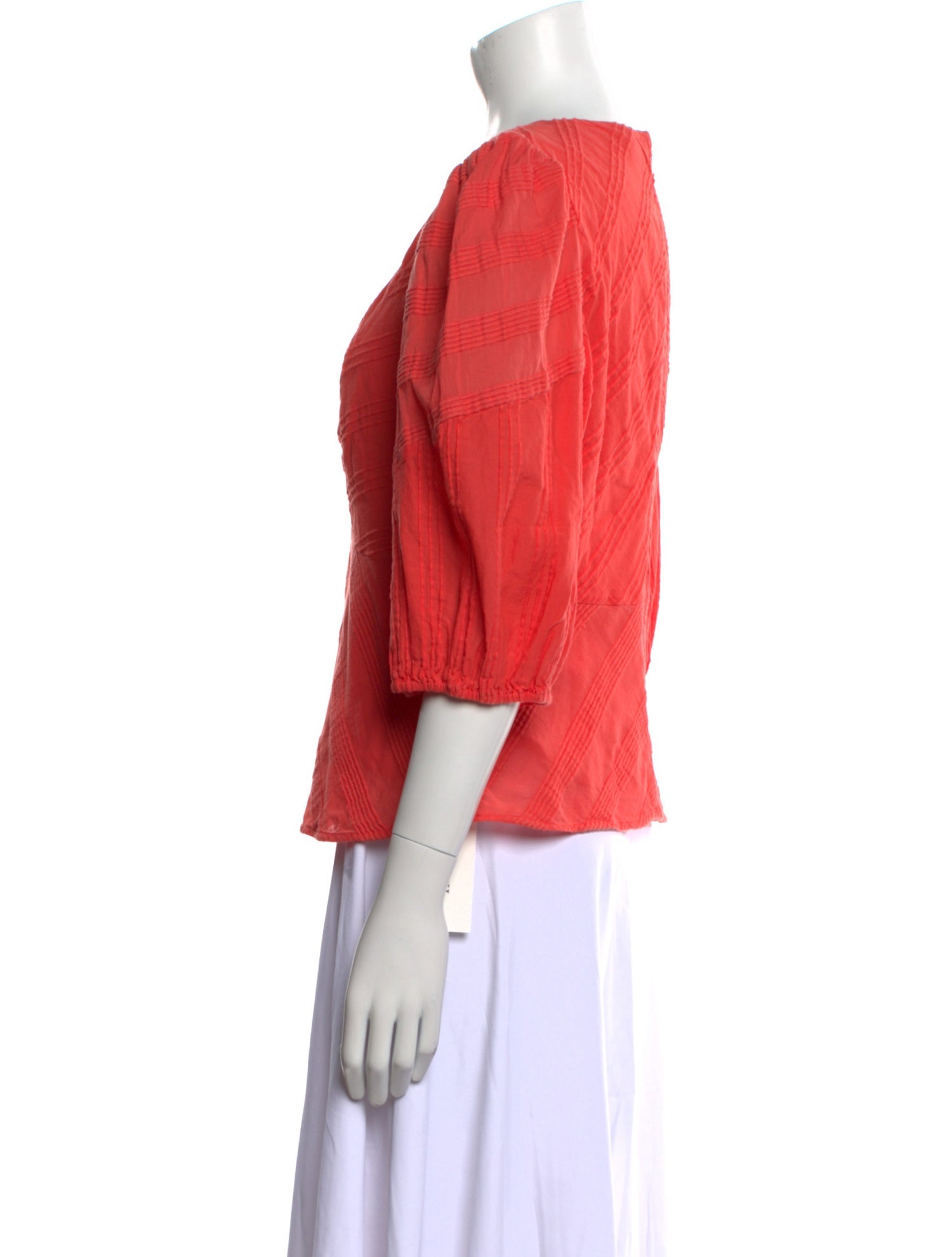 Rebecca Taylor V-Neck Three-Quarter Sleeve Blouse w/ Tags